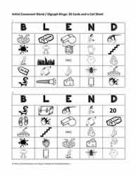 Digraph and Blend Bingo Cards 1-2